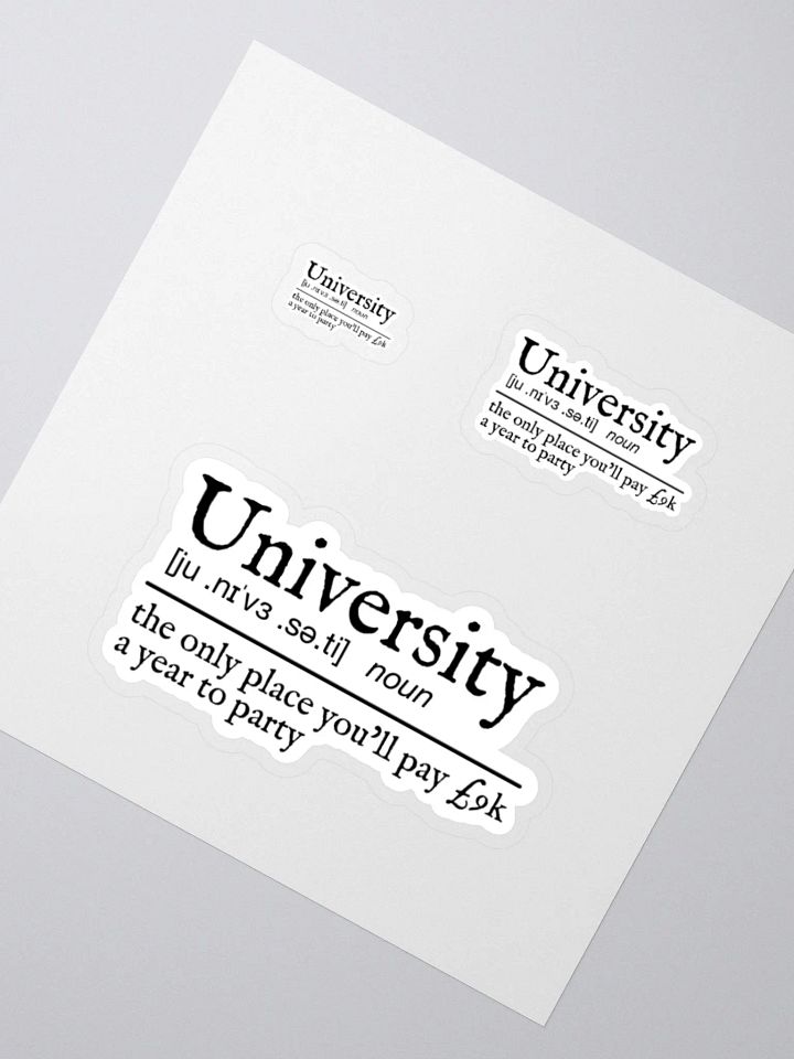 University Definition Sticker product image (2)