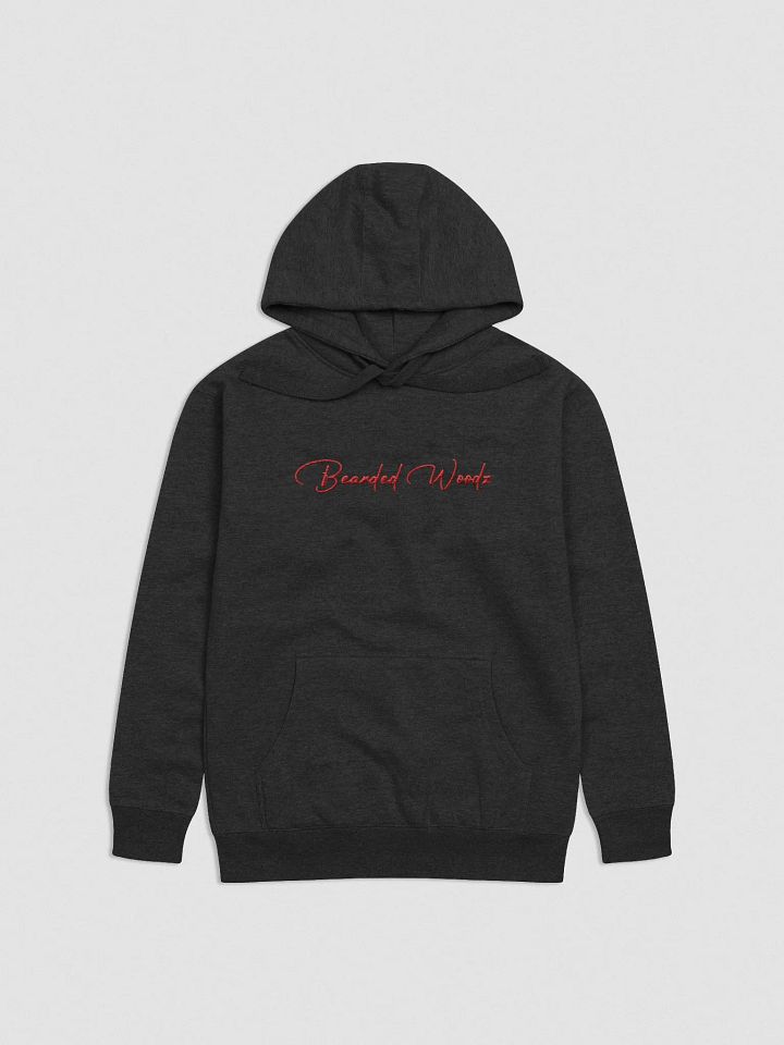 Men's Bearded Woodz Signature Hoodie (Red Embroidery) product image (1)