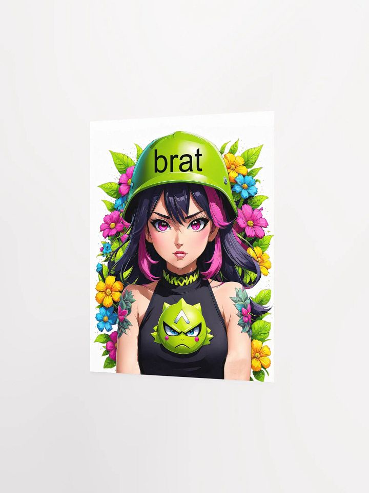 Brat Girl - Poster - White Background - Small and Standard Sizes - 8x10-11x14-12x16-16x20 Inches product image (2)