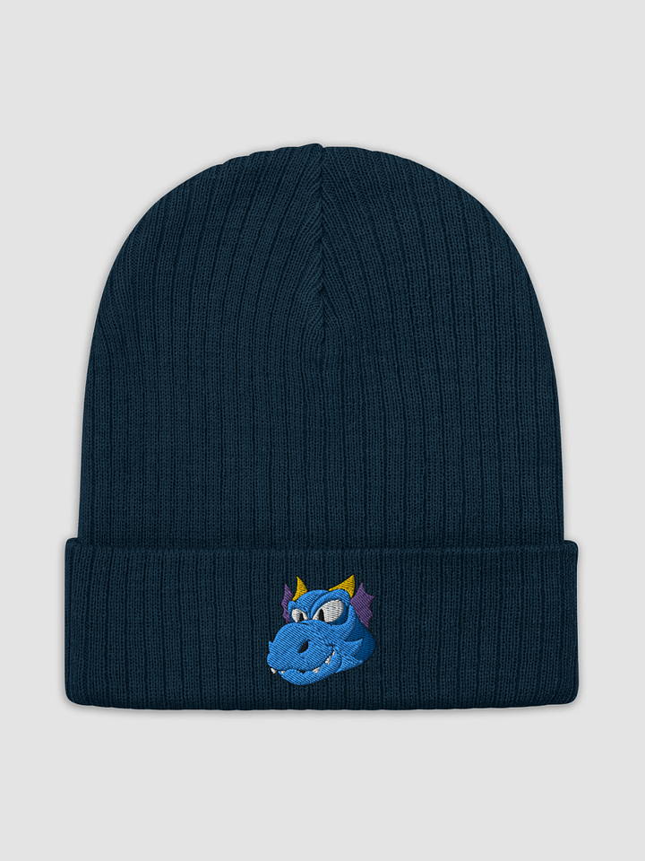 Happy Dragon Blue Recycled Cuffed Beanie product image (2)