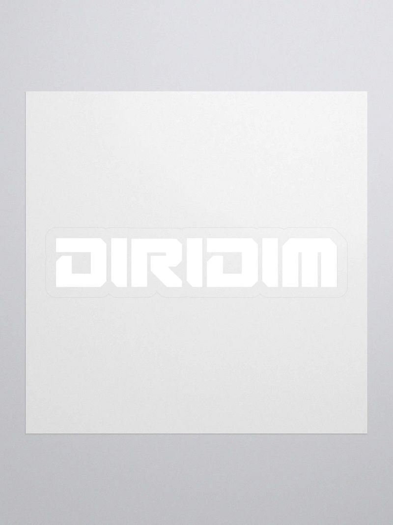 DIRIDIM (white logo) Sticker