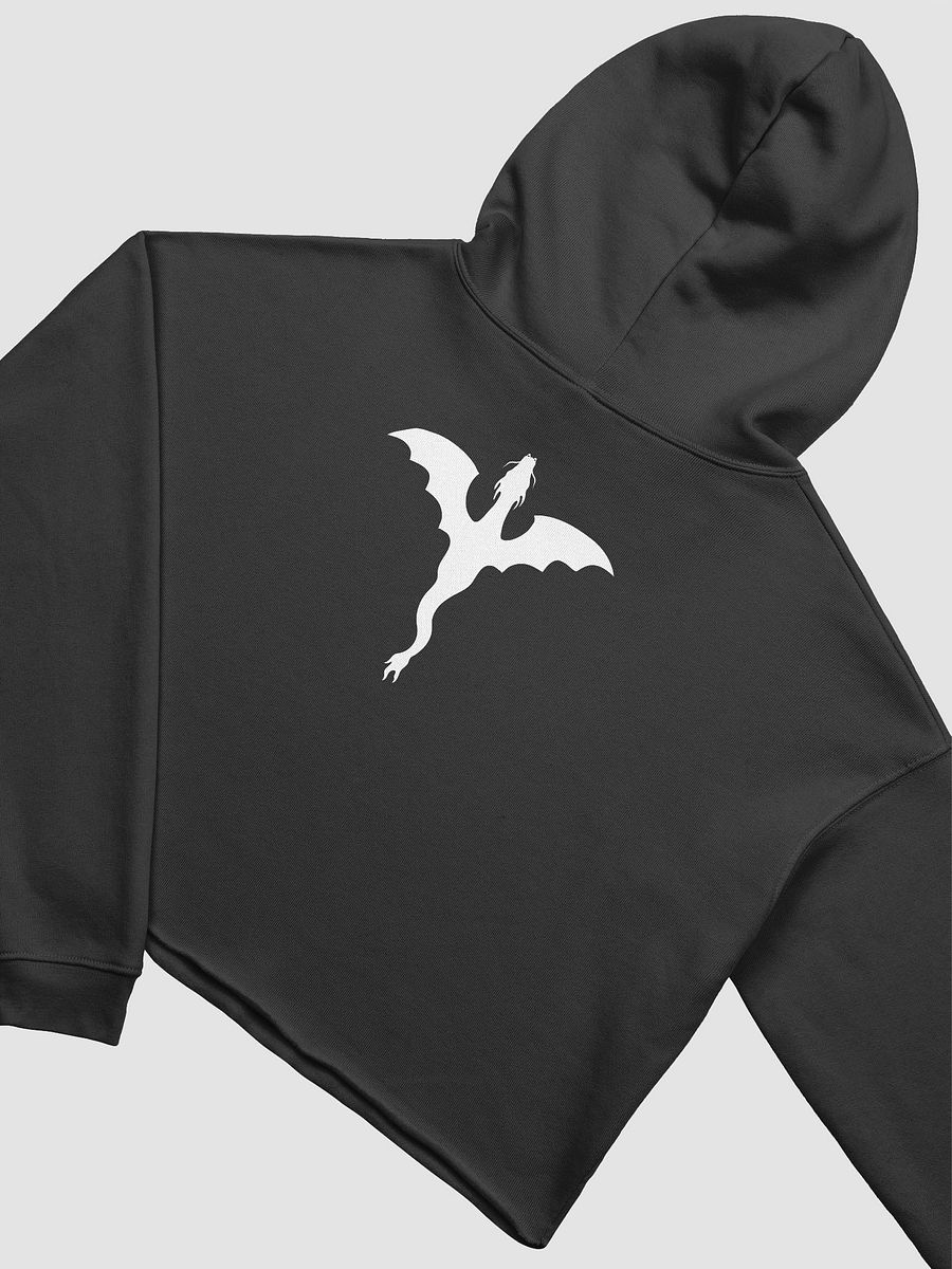 In My Dragon Era Black & Red Cropped Hoodie product image (7)