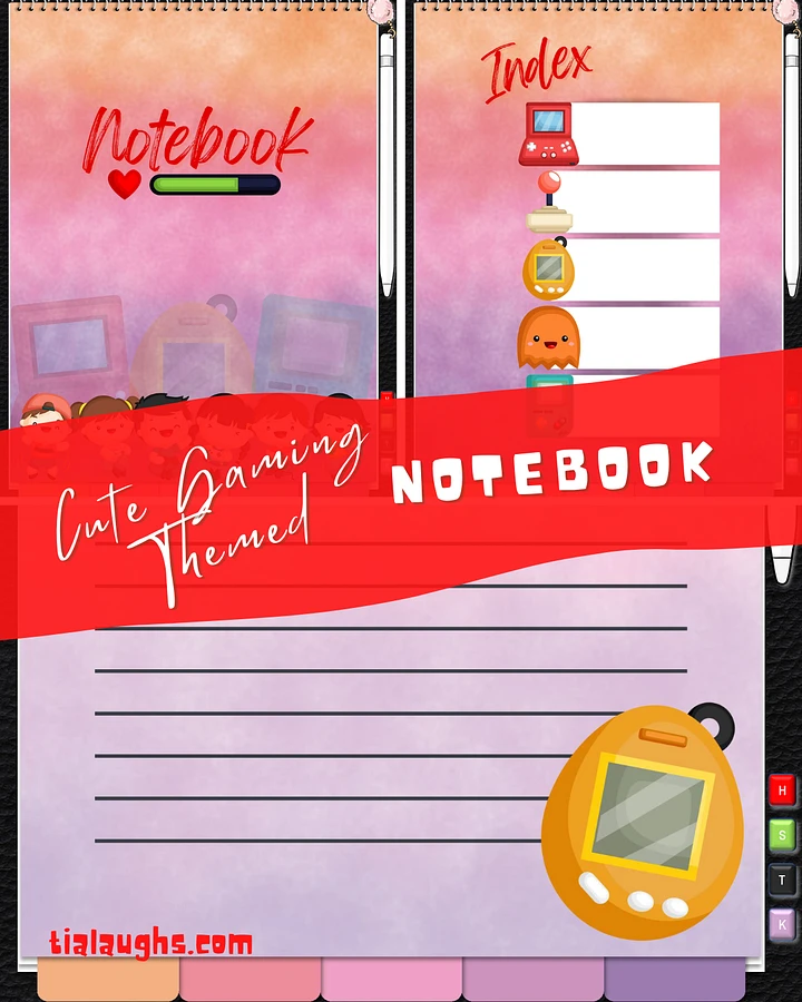 Cute Gaming Themed Notebook - Digital Version - Goodnotes Compatible product image (2)