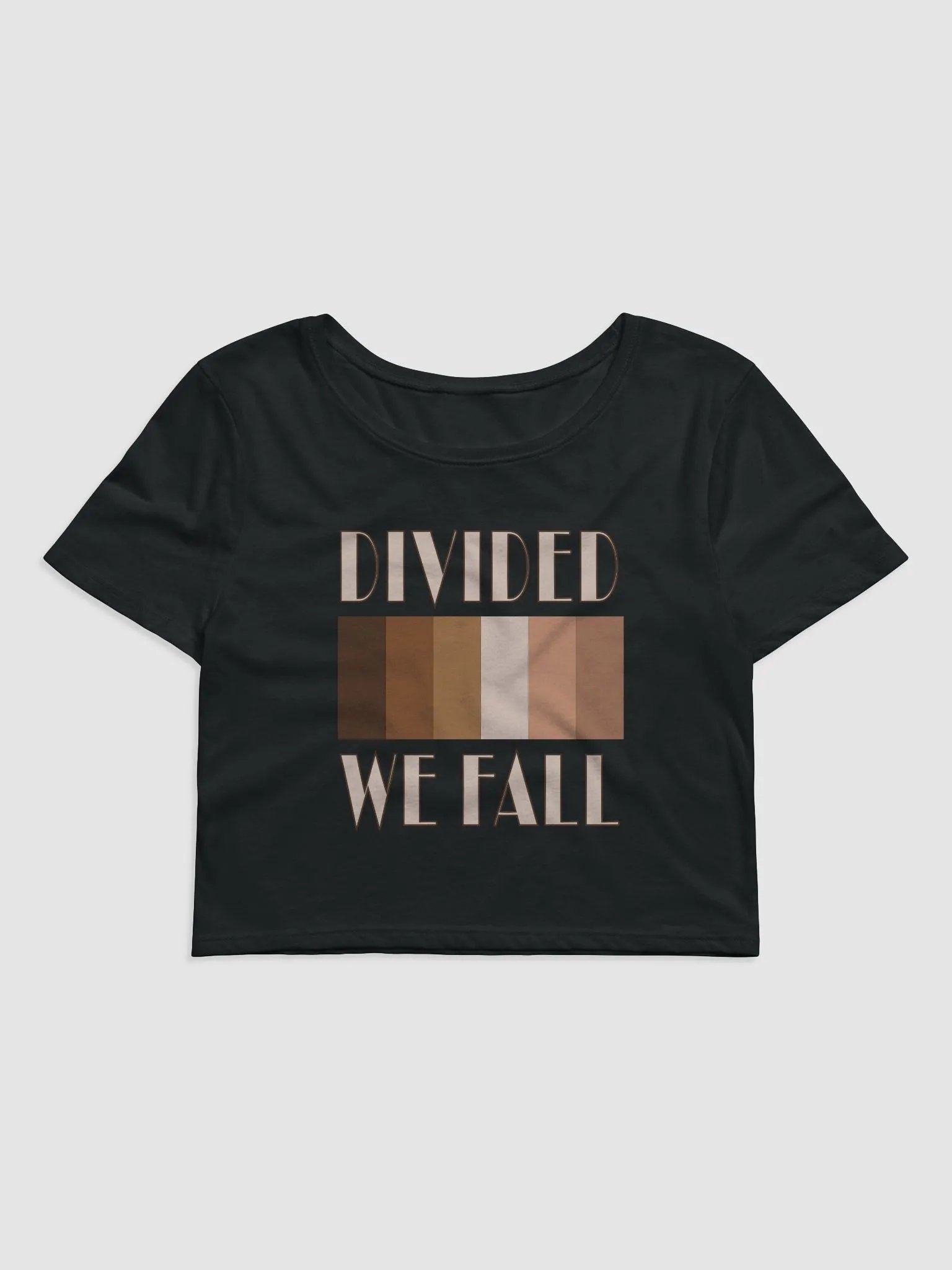 Divided We Fall - Skin Colour One - Bella+Canvas Women's Crop Tee product image (1)
