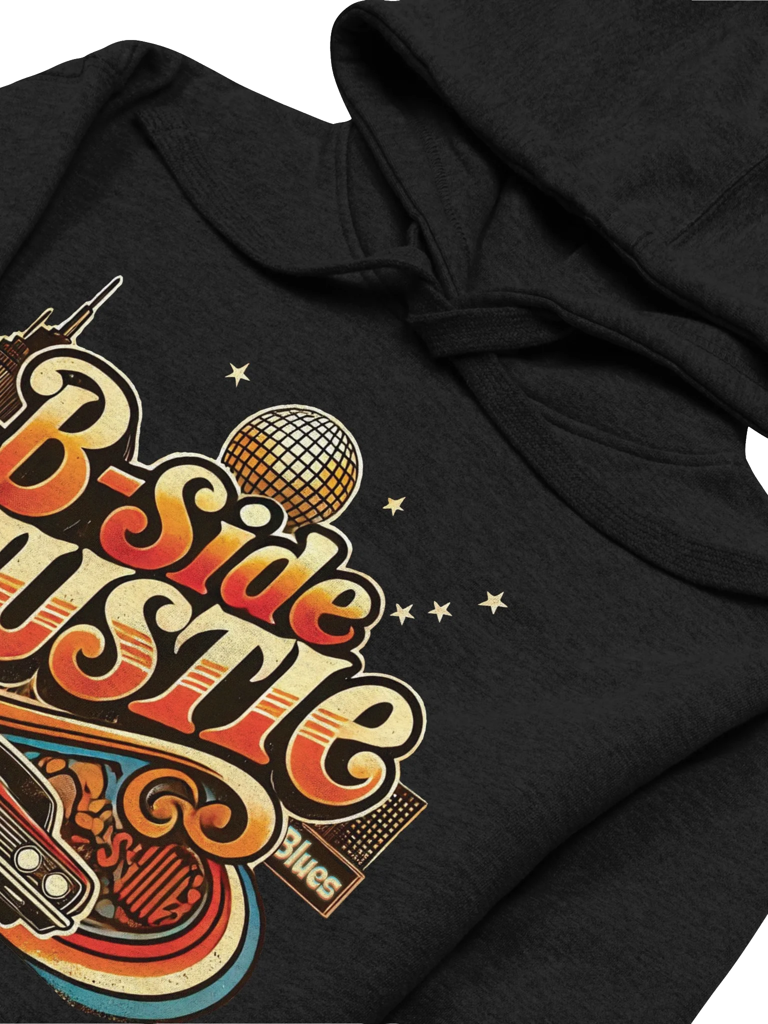 Old School Hustle black hoodie product image (3)