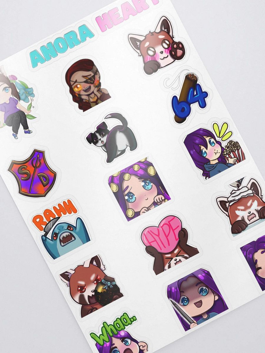 Anora's Emote Sticker Sheet product image (2)