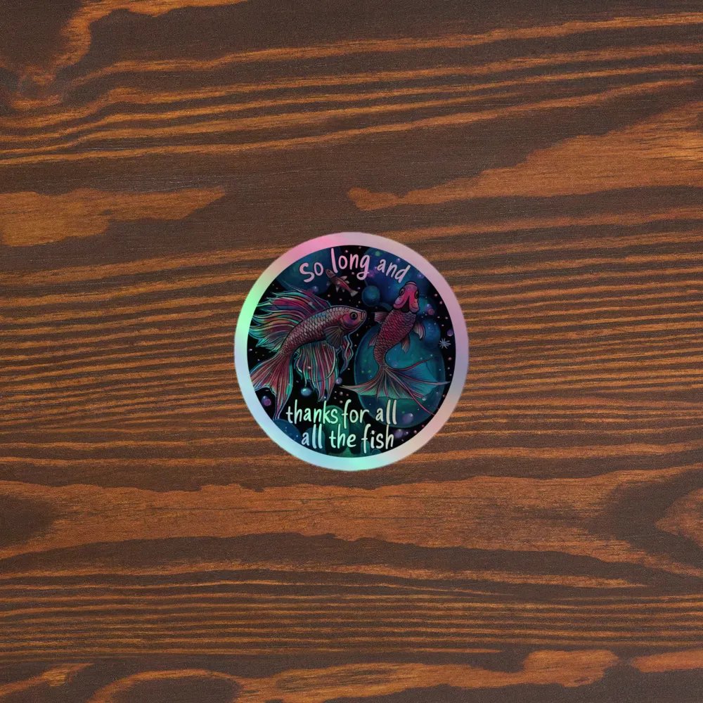 So Long - Cosmic Goodbye Holographic Sticker product image (3)