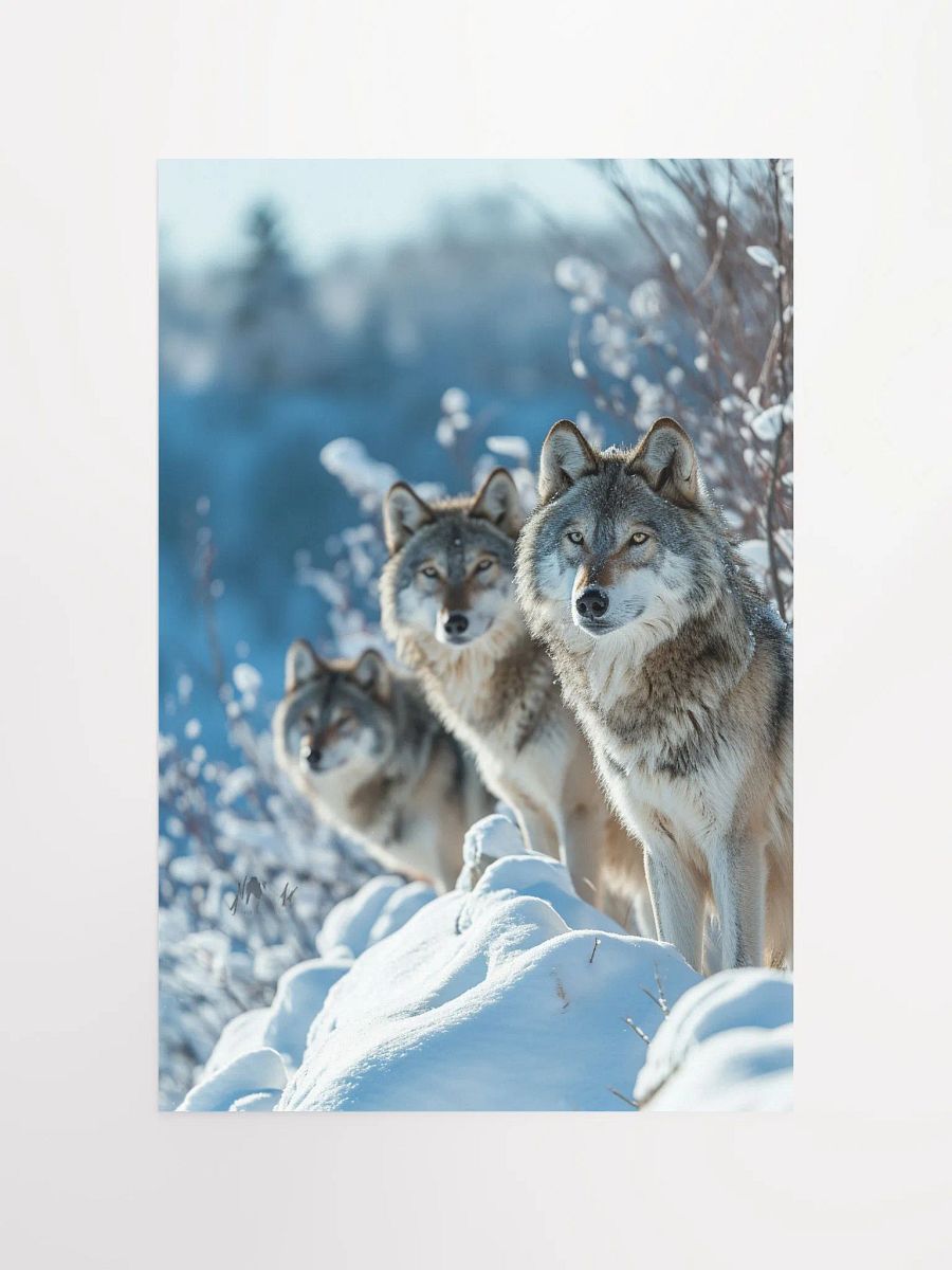 Wolf Pack in Snow: Majestic Winter Scene product image (12)