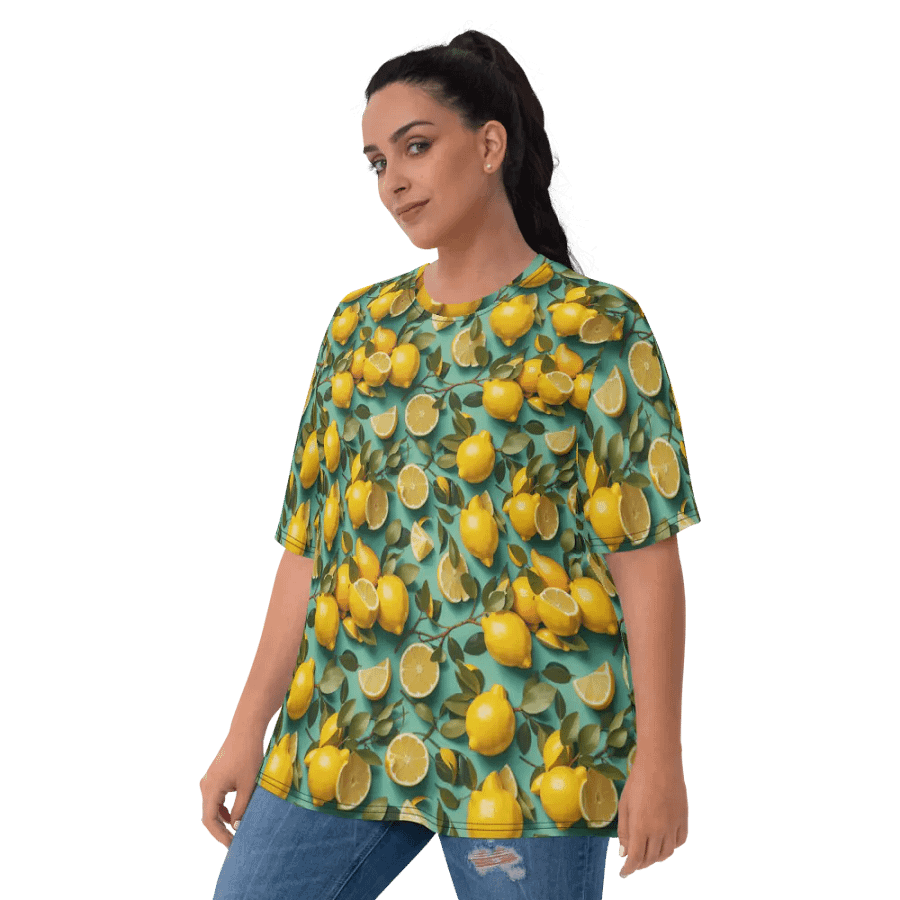 Lemon Pattern All Over Print T-shirt product image (3)
