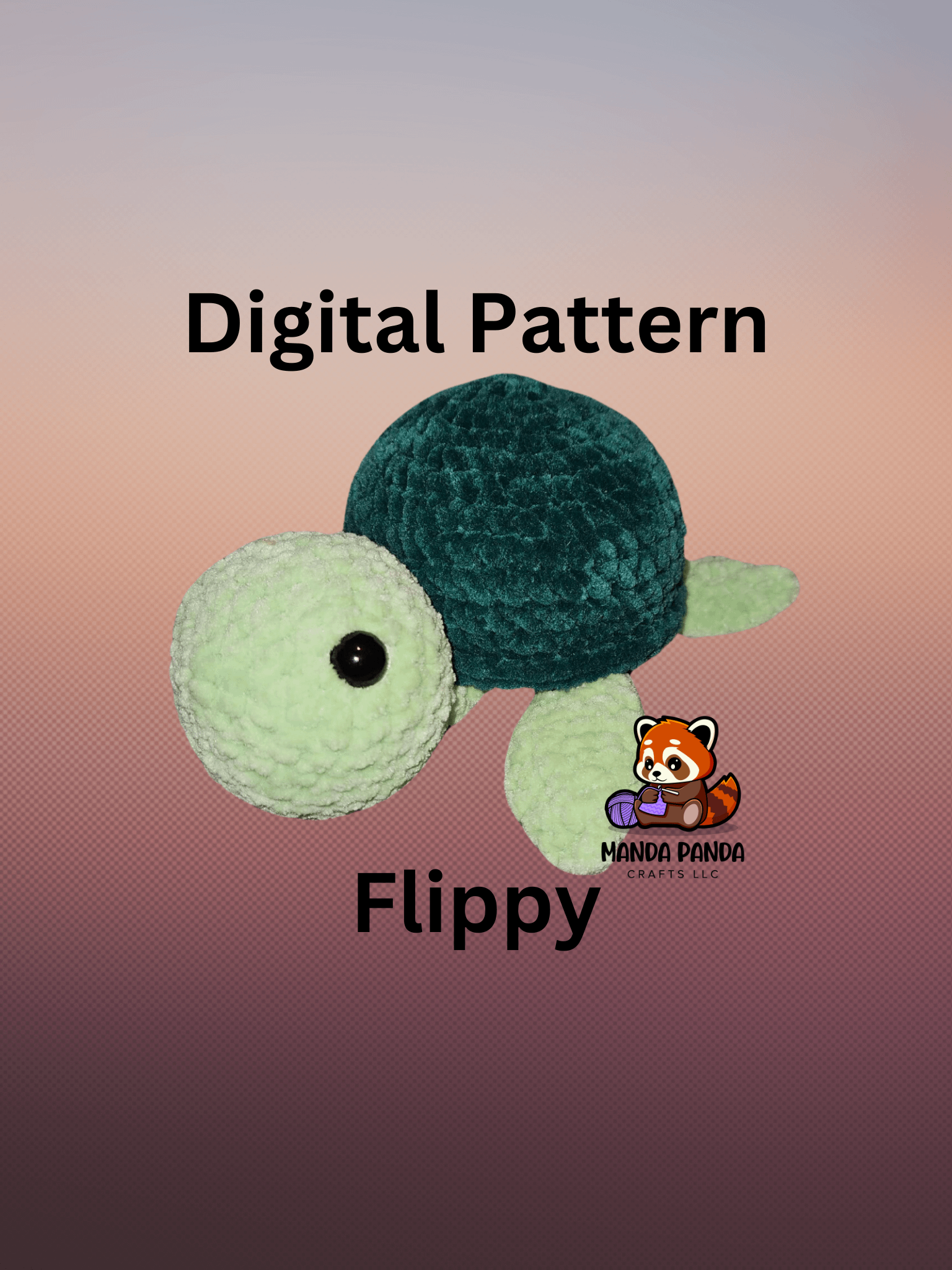 [Digital] Flippy The Turtle Pattern product image (1)
