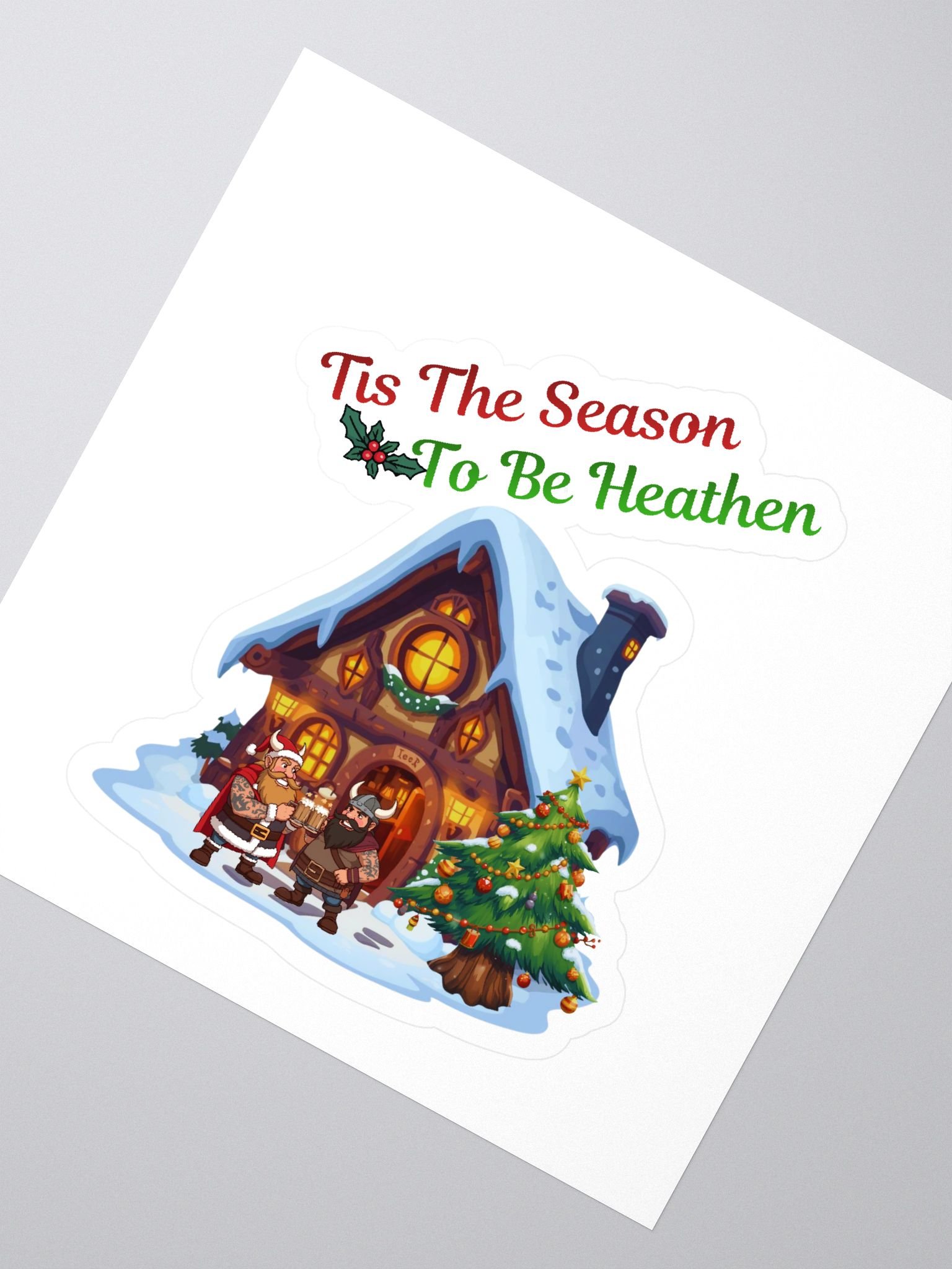 MadhouseXmasSeasonToHeathen - Sticker product image (2)