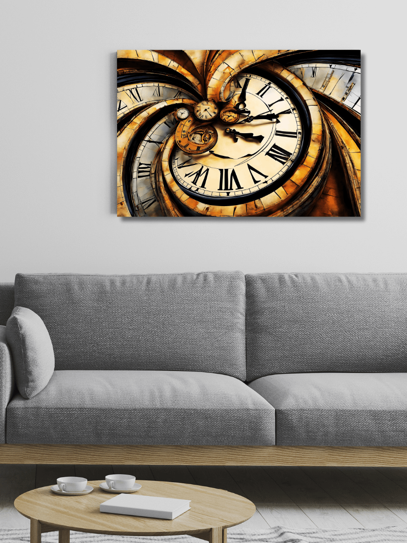 Time Confusion-8 | Canvas Artistic Wall Painting product image (5)