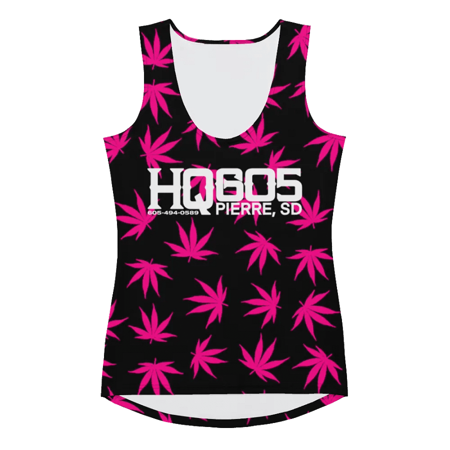 Copy of HempQuarters Pink Marijuana Tank Top product image (4)