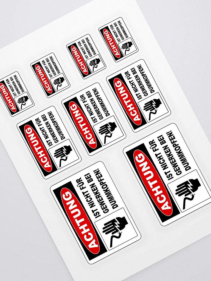 Dummkopfen OSHA Labels product image (1)