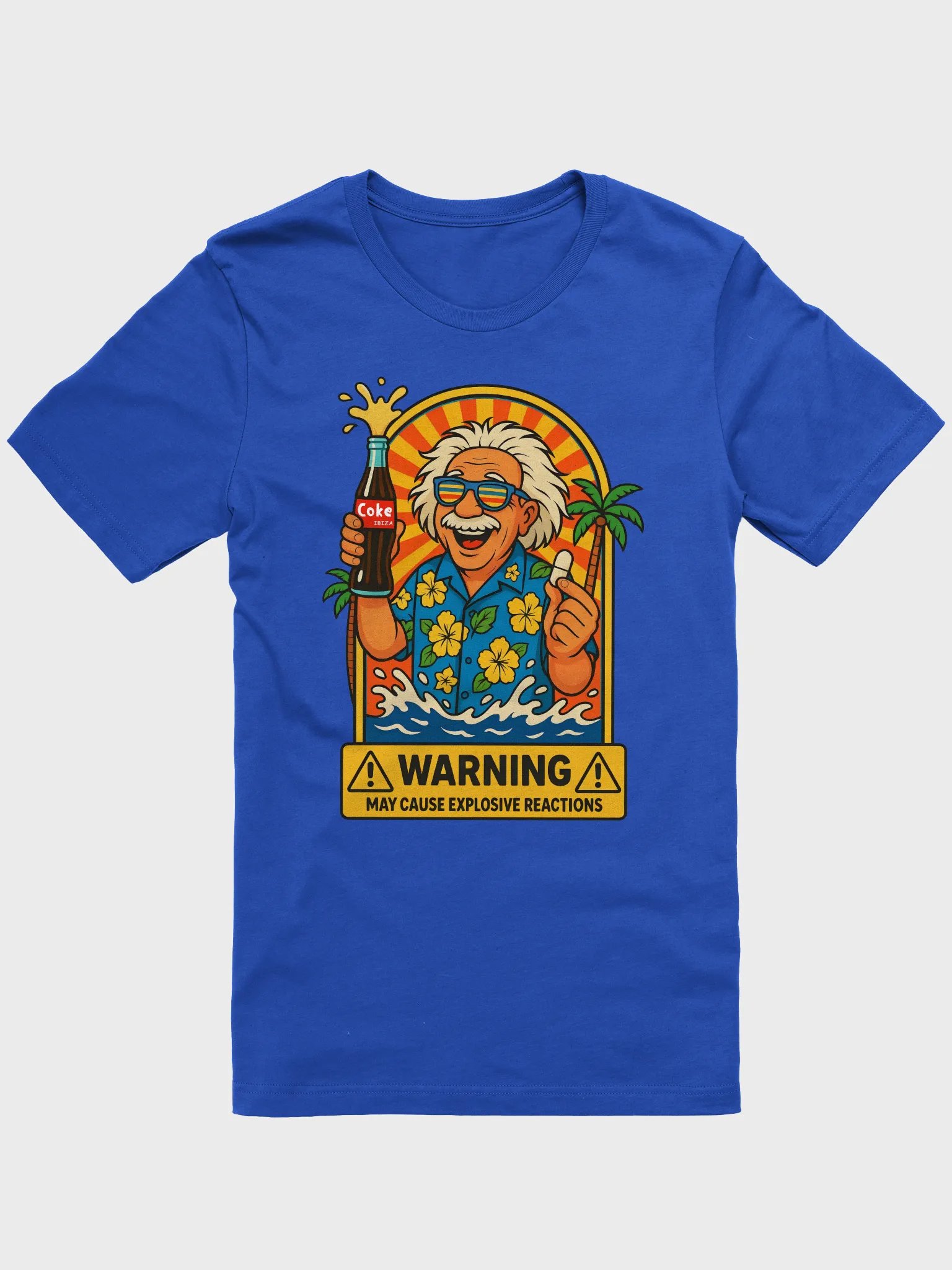 Einstein Pill / Mentos Ibiza Party Tee - Funny Pun Meme T-Shirt product image (3)