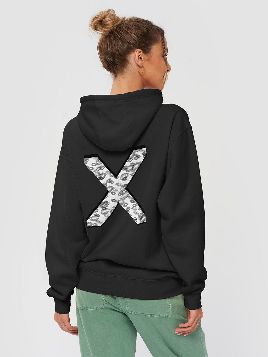 White X Black Lipstick Kisses Hoodie product image (26)