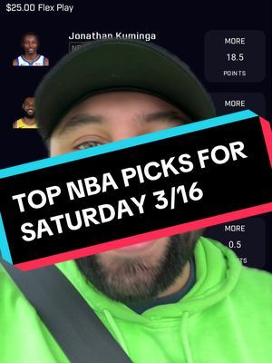 TOP NBA PICKS FOR TODAY #prizepicks #prizepicksnba #prizepickstoday #nba #sportsbetting #greenscreen #djsammycaps 