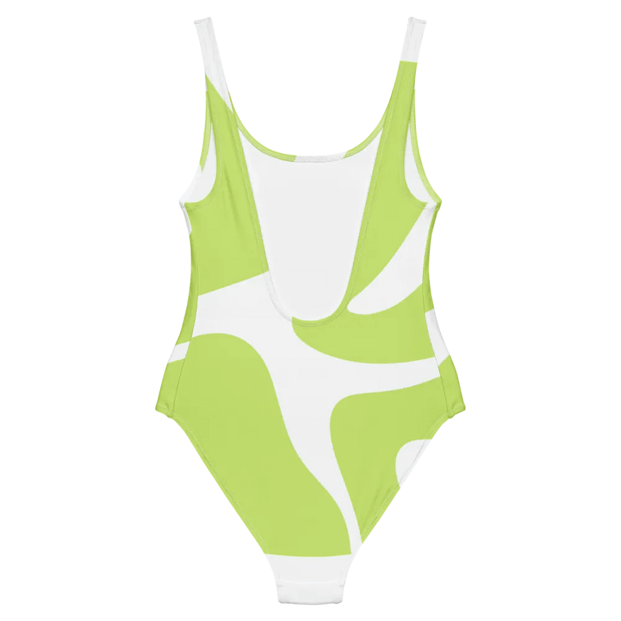 Woman One-Piece Swimsuit Green Abstract product image (6)