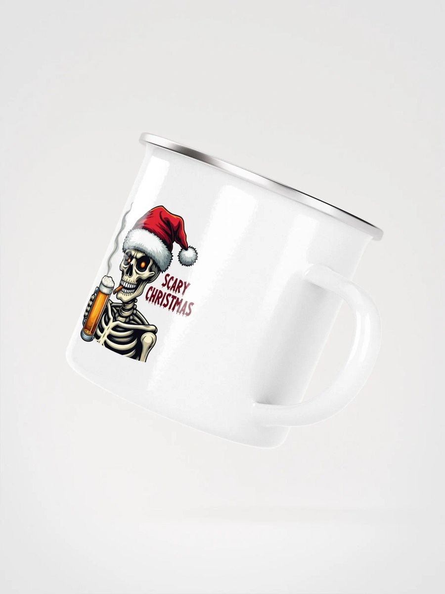 Scary Christmas Skeleton Enamel Mug product image (3)