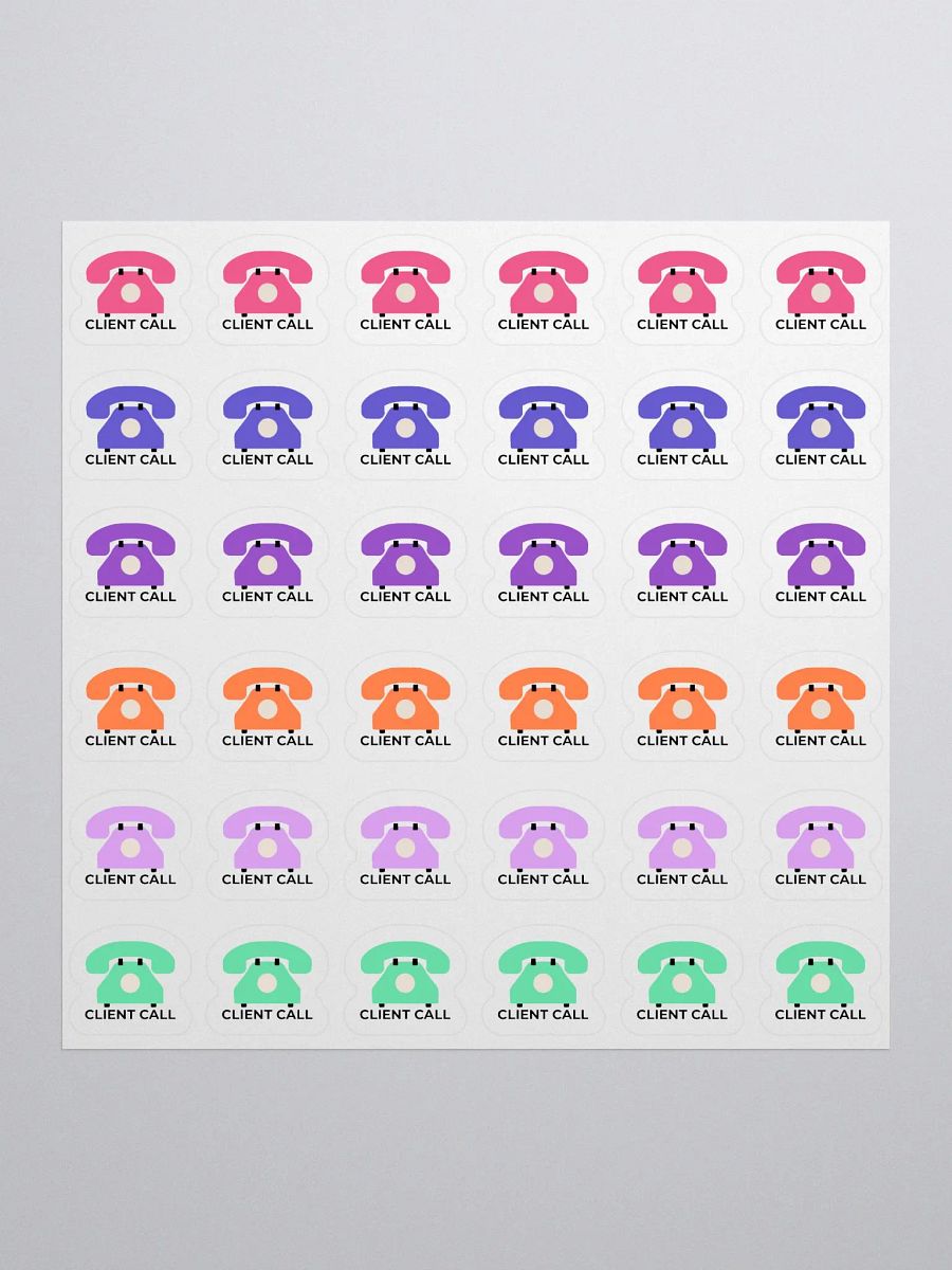 Client Call Stickers – Hand-Drawn, Functional Planner Stickers for Bullet Journals, Work, and Office Organization product image (1)