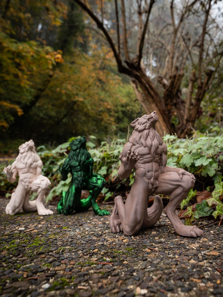 Howling Werewolf - 3D Print Files - Fabled Creatures 04 product image (2)