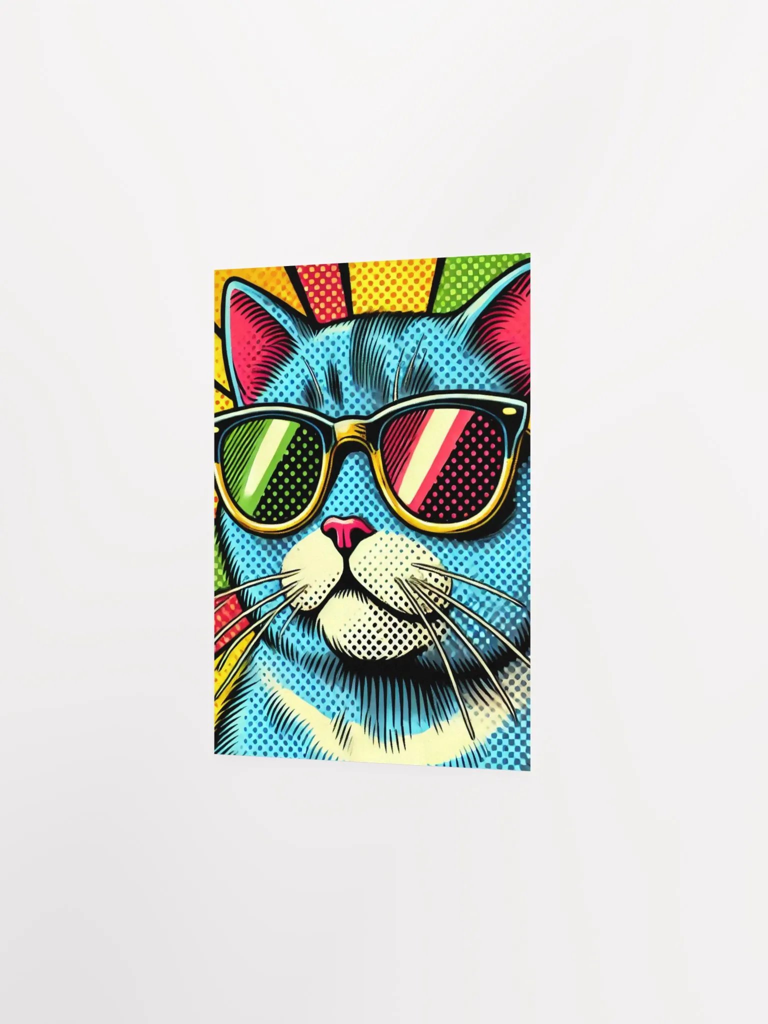 Feline Chic: Pop Art Cat Poster product image (7)