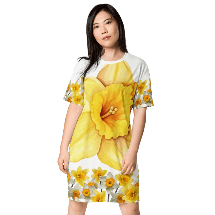 Daffodil Dreams All-Over T-Shirt Dress product image (1)