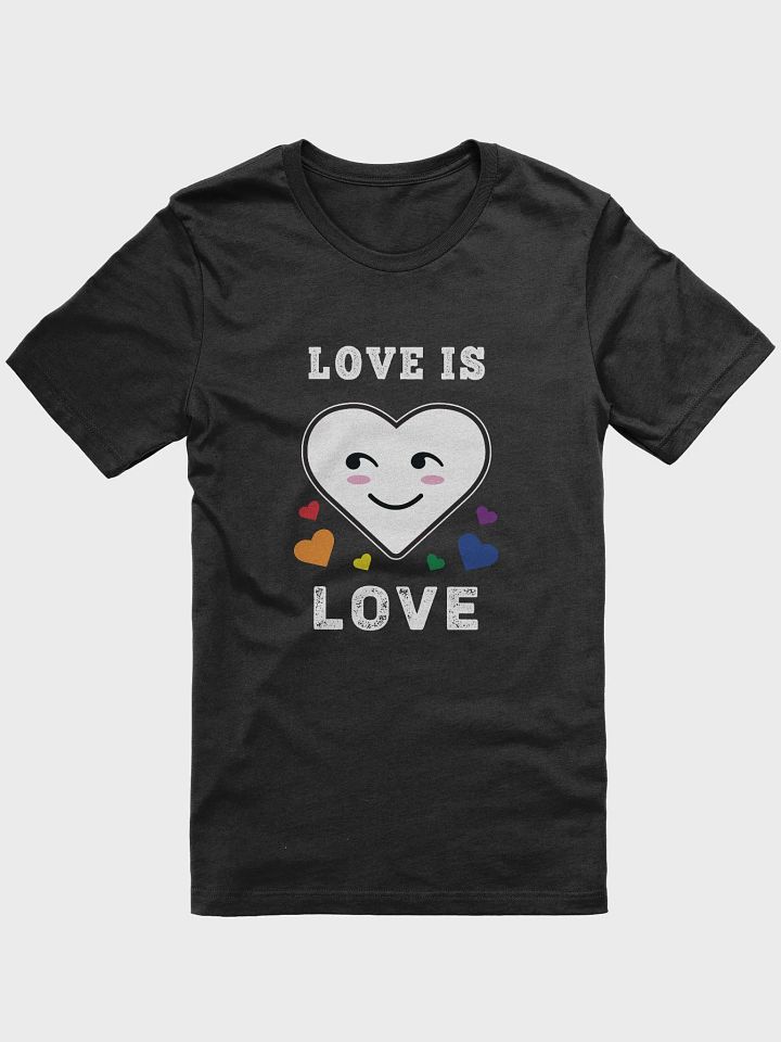 Heart Face Love Is Love LGBTQ Gay Pride T-Shirt product image (2)