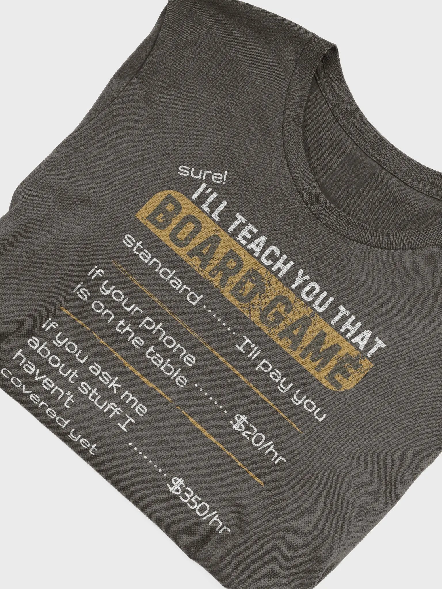 Funny Board Game Teacher Hourly Rate T-shirt product image (6)