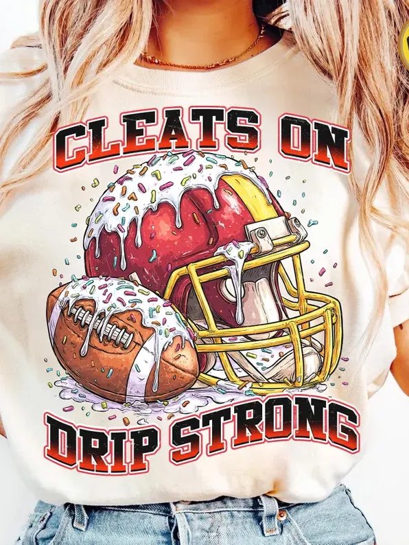 Woman Hoodie Football Drip product image (1)