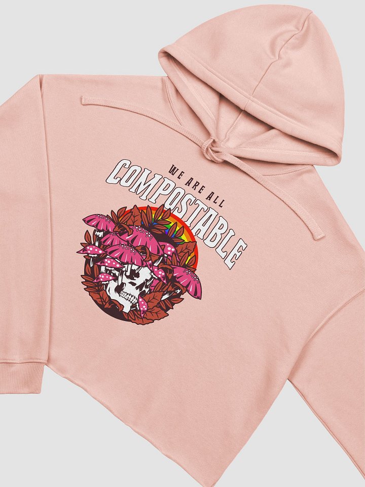 Future Compost fleece crop hoodie product image (9)