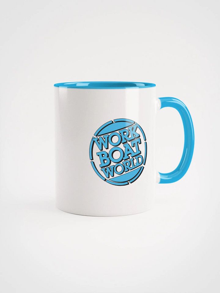 Work Boat World Logo Mug (Light Blue) product image (1)