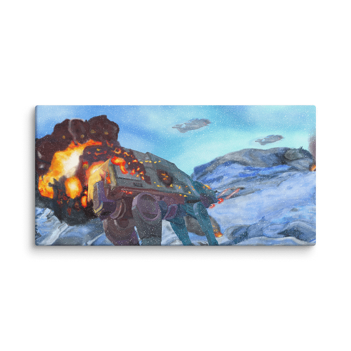 The Battle in the Snow Illustration Canvas product image (1)