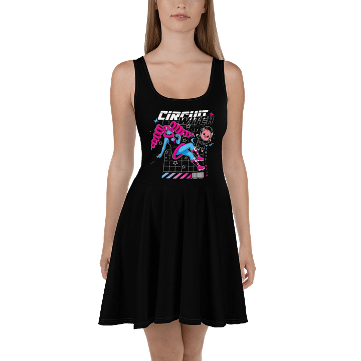 Circuit Witch & PuuPuu The Space Pig Cyberpunk Style - Skater Dress (XS - 3XL) product image (2)