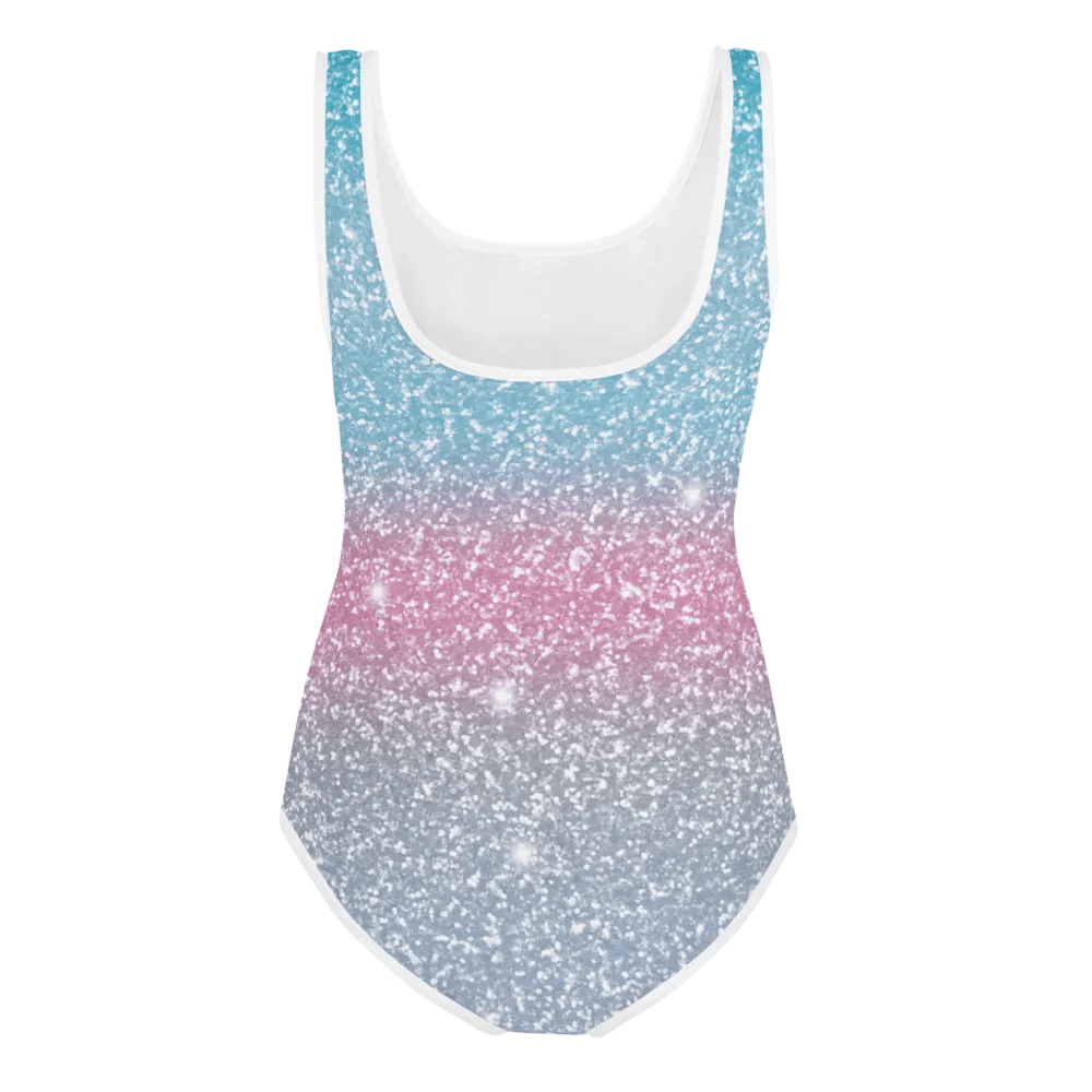 Glitter Unicorn Texture Design Youth Swimsuit (4) product image (3)