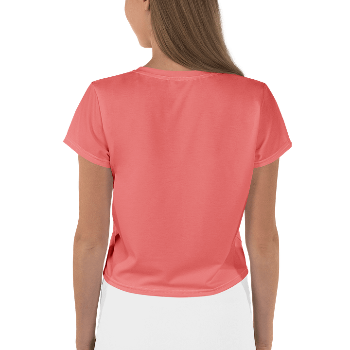 Coral Pink Gamer Girl Crop Tee product image (2)