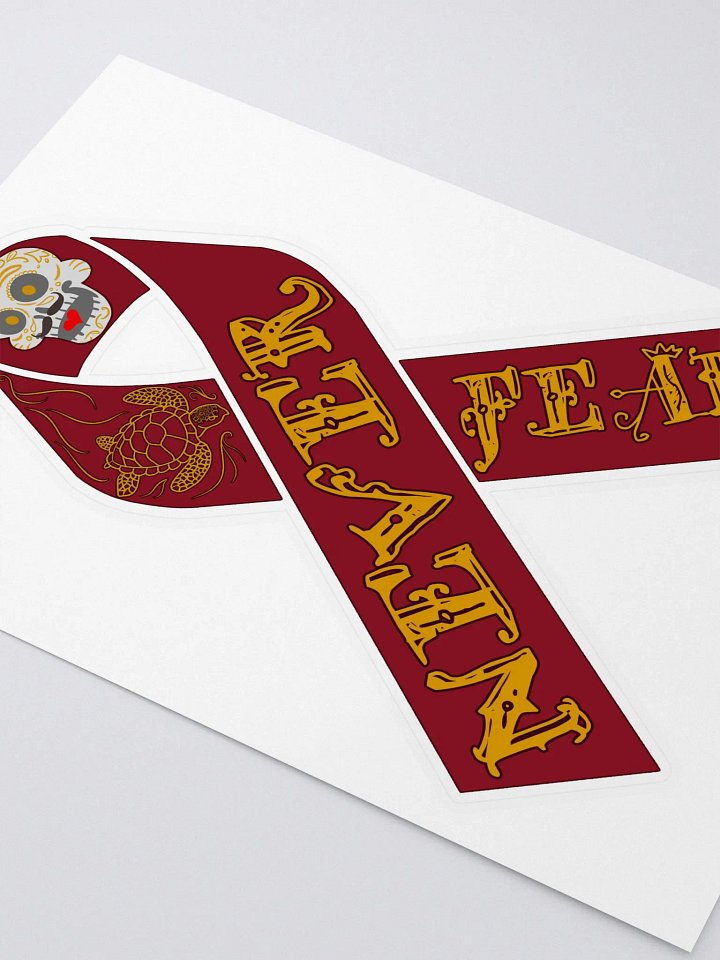 Never Fear Myeloma Ribbon Sticker product image (2)