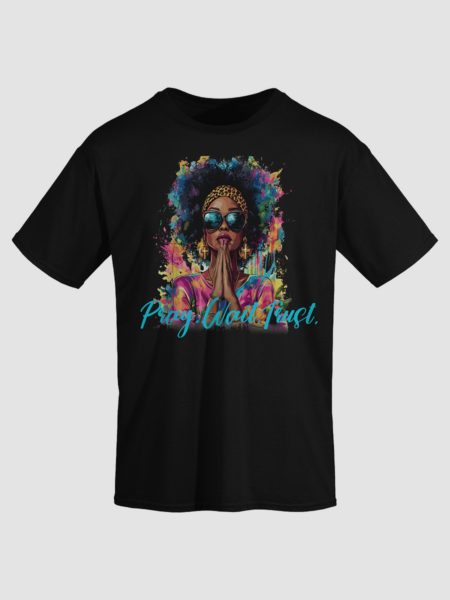 Pray. Wait. Trust. Afro Art T-Shirt product image (21)