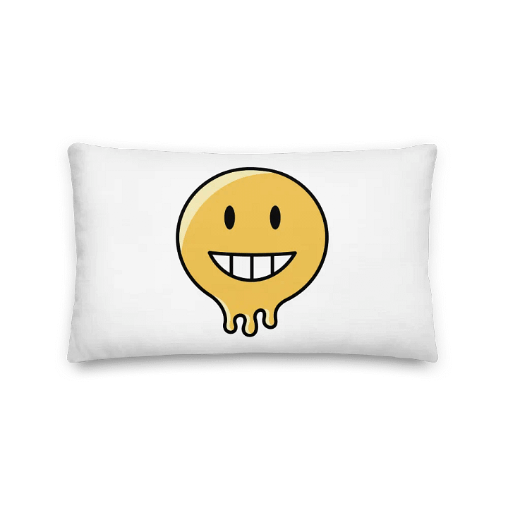 Melting Smiley All-Over Print Pillow product image (5)