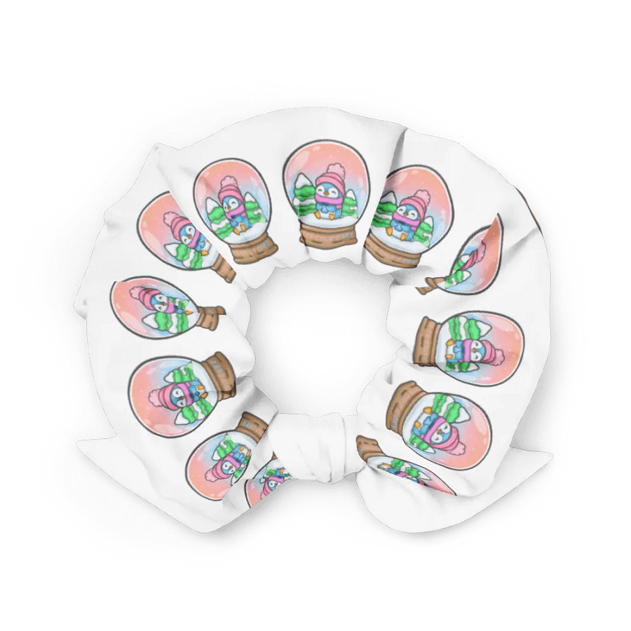 Ice Cold Snow Globe Penguin Scrunchie product image (2)