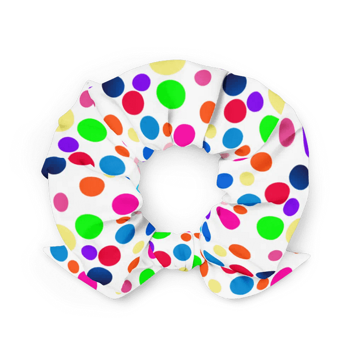 Multicolour circles All over print Scrunchie product image (2)