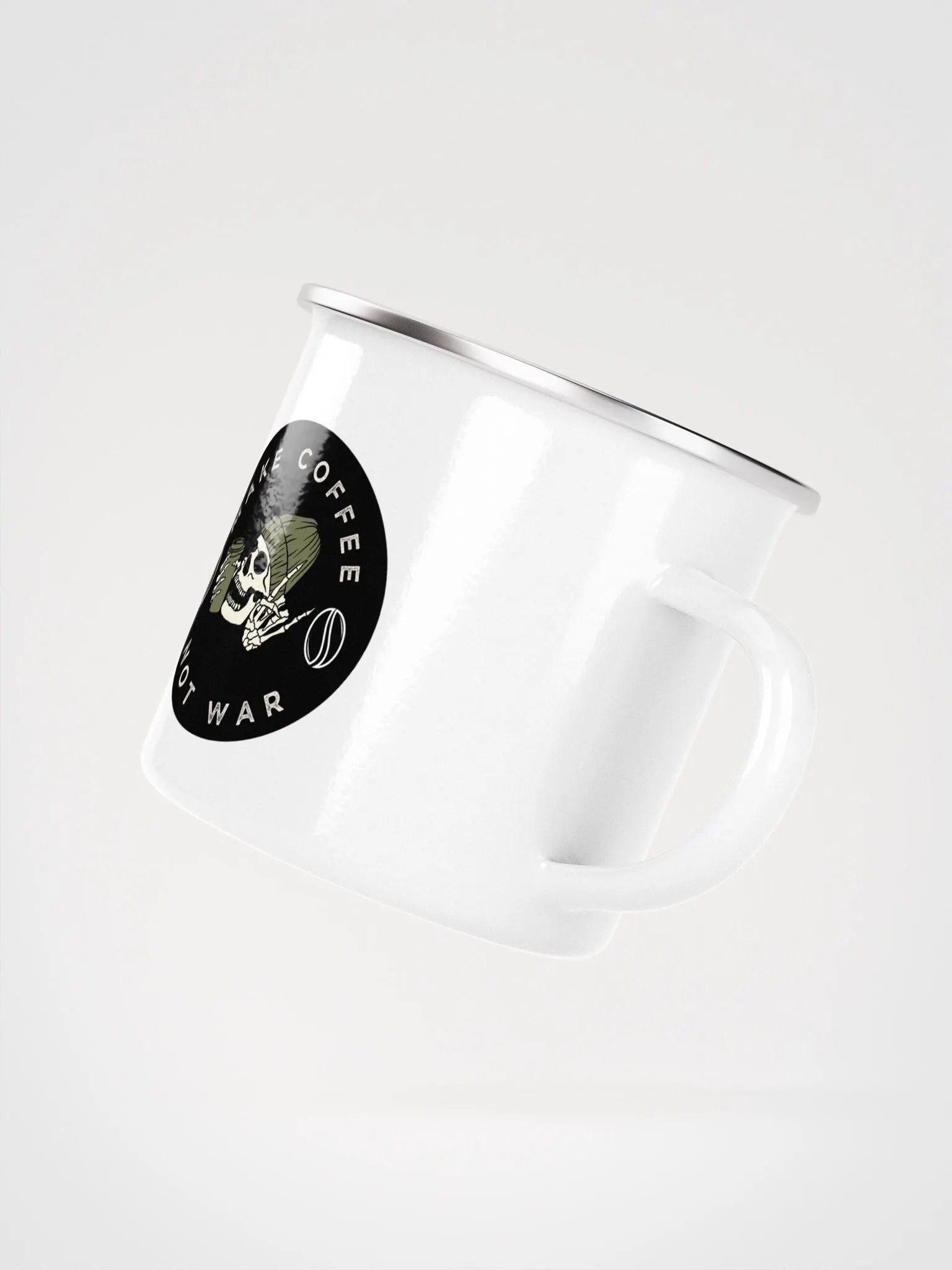 Skull & Beanie Enamel Mug product image (3)