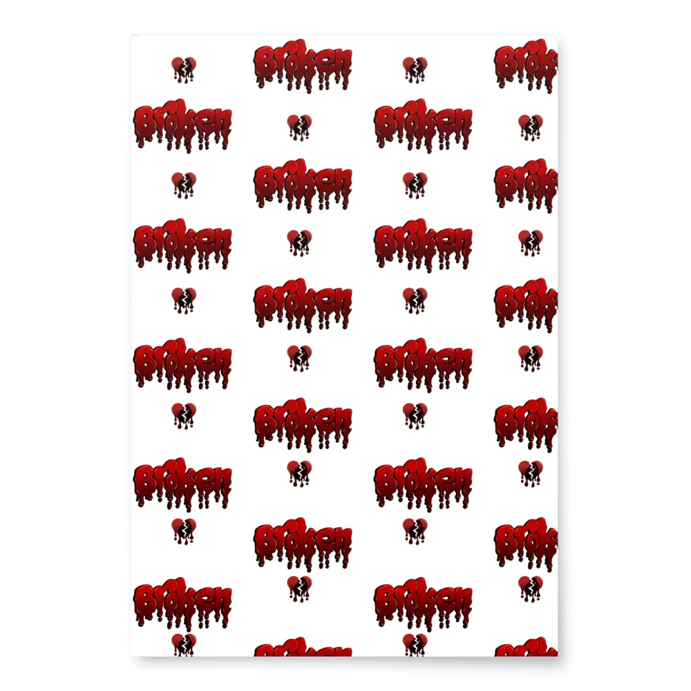 Broken Heart Wrapping Paper product image (4)
