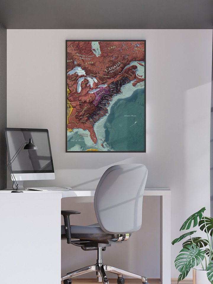 The American Revolution - 1776 - Framed Map product image (2)