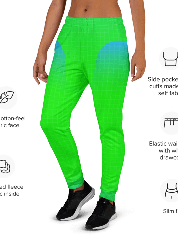 70s Neon Grid All-Over Joggers product image (5)