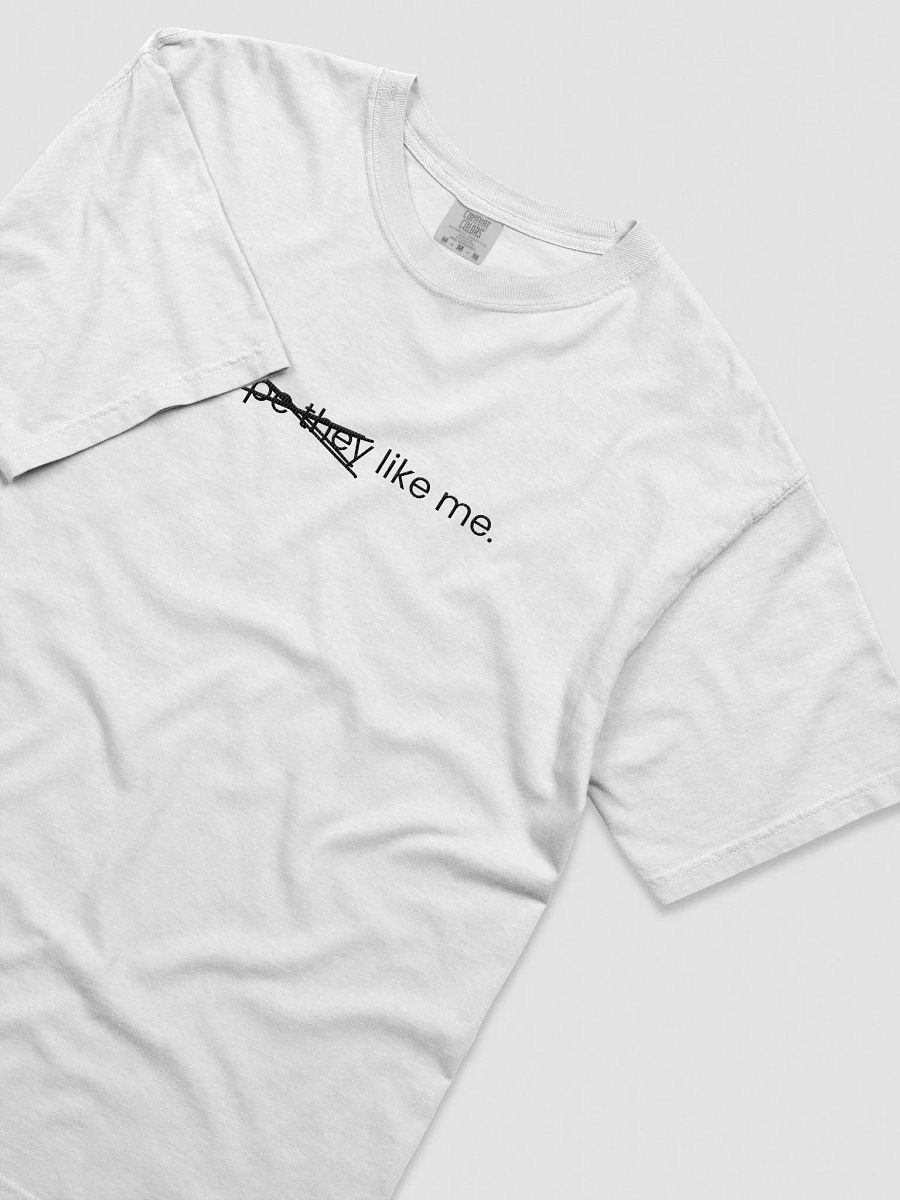 "i hope they like me" Embroidered Tee (Dark Colors) product image (7)