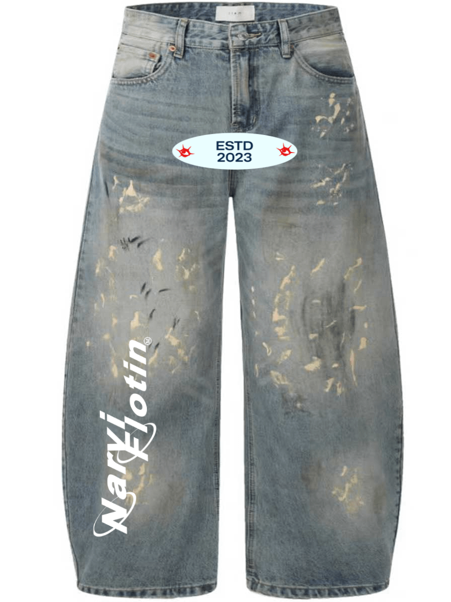 WANTED MEMORY®/NARVI FLOTIN® SPLATTER OVERSIZE JEANS 015 product image (1)