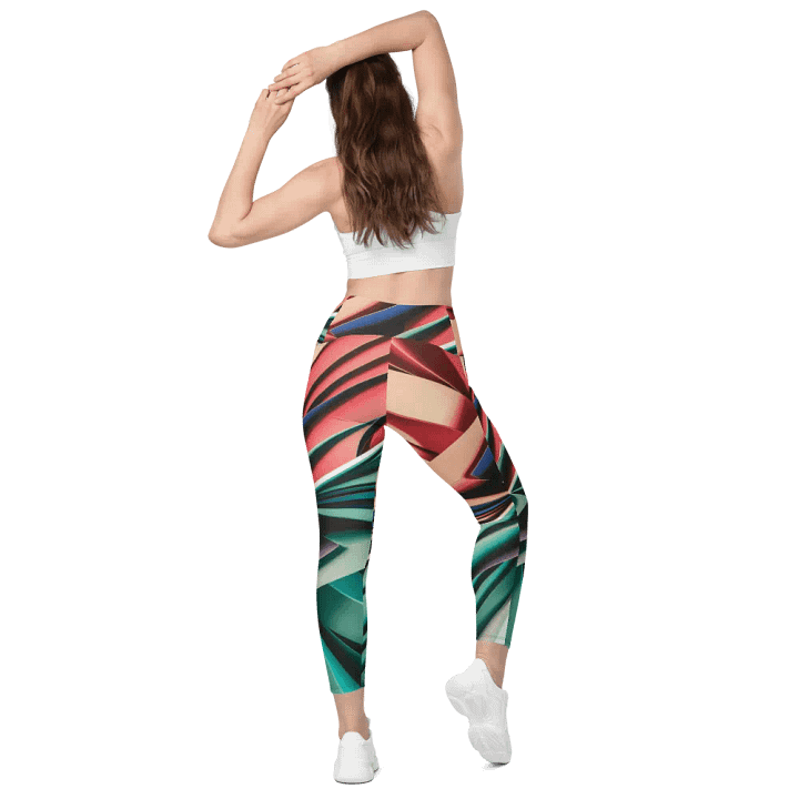 TDS Music Leggings with Pockets in Abstract Geometric Print (2XS-6XL) product image (2)