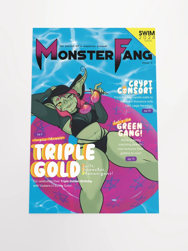 Giz MonsterFang Summer Edition Print product image (1)