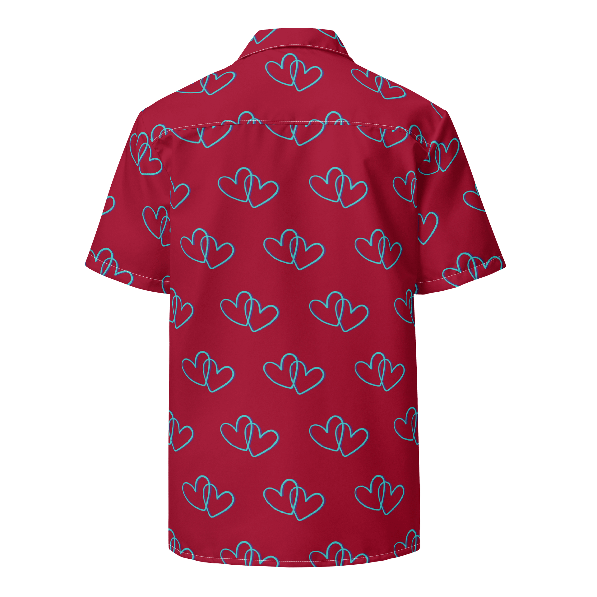 Red Heart Button-Up Shirt product image (2)